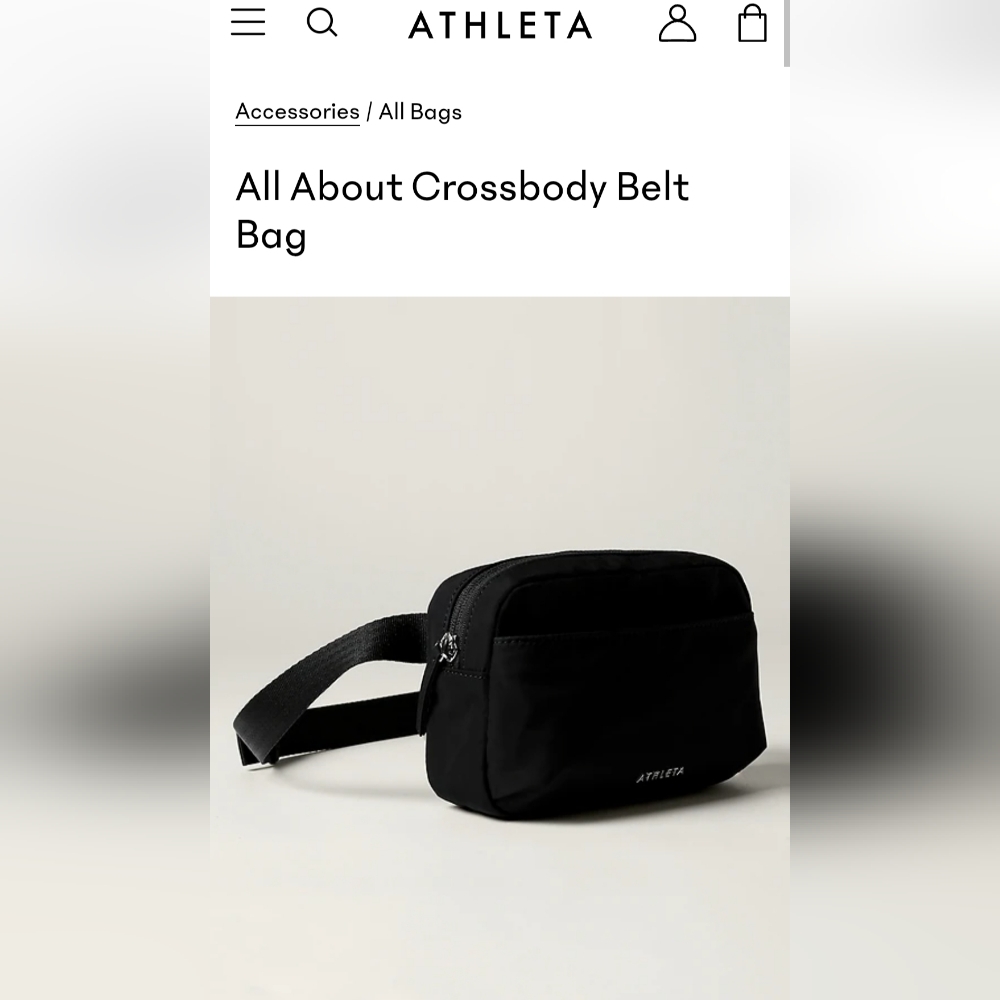 NWT Athleta All About Crossbody Belt Bag